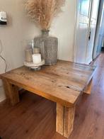 Robuuste houten salontafel, Huis en Inrichting, Tafels | Sidetables, Ophalen, Gebruikt, 50 tot 100 cm, 75 cm of meer