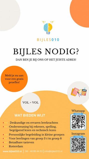 Bijles Rotterdam beschikbaar voor biedingen