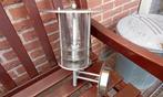 Roestvrijstalen muurlantaarn, Tuin en Terras, Buitenverlichting, Gebruikt, Wandlamp, Ophalen of Verzenden, Rvs