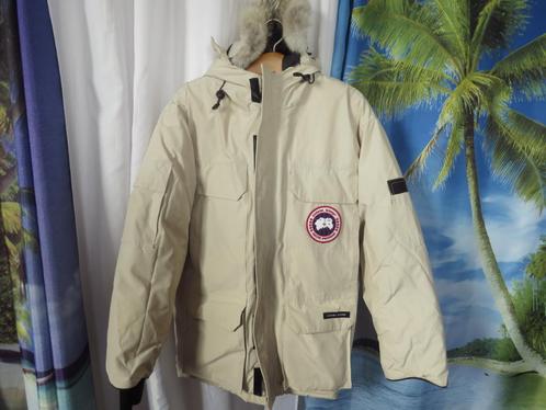 beige dons expedition parka ski jas mt xxl Canadian Goose, Kleding | Heren, Jassen | Winter, Gedragen, Maat 52/54 (L), Beige, Ophalen of Verzenden