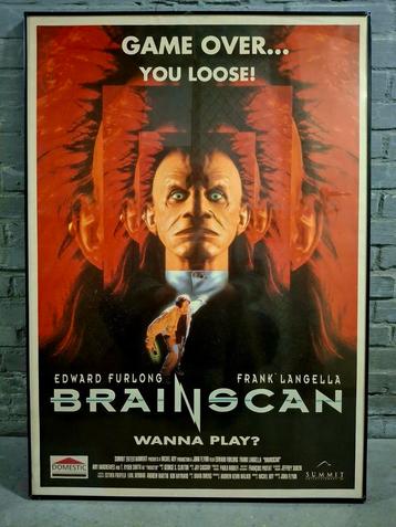 Vintage Film Poster Brainscan, perfecte Halloween decoratie! beschikbaar voor biedingen
