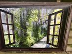 Tuinposter mega / doorkijk €25,/ afhaal, Tuin en Terras, Tuinwanddecoratie, Ophalen, Nieuw