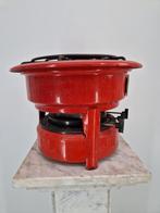 Vintage Petroleum Kooktoestel | Rood Emaille | 3-Pits, Gebruikt, Onbekend, Ophalen of Verzenden, Onbekend