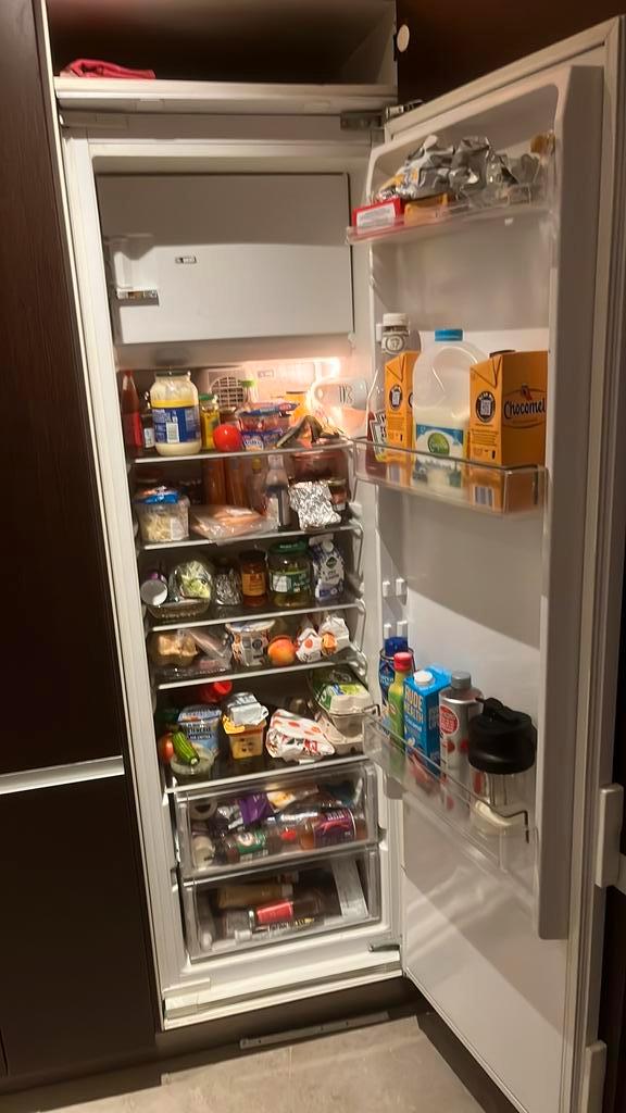 Inbouw Koelkast 178 cm hoog, Witgoed en Apparatuur, Koelkasten en IJskasten, Gebruikt, Met vriesvak, 200 liter of meer, 160 cm of meer