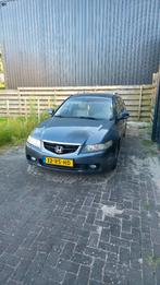 Honda Accord 2.4 I Tourer AUT 2005 Grijs, Auto's, Honda, 1512 kg, Beige, Stationwagon, Elektrische buitenspiegels