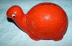 Vintage spaarpot oranje schildpad Rabobank. Izgs., Ophalen of Verzenden, Zo goed als nieuw, Kunststof, Dier