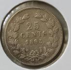 25 cent 1895 SMMT, Zilver, 25 cent, Ophalen of Verzenden, Koningin Wilhelmina