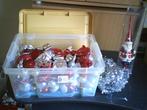 te koop bewaarbox met diverse kerstballen, Diversen, Kerst, Ophalen, Nieuw