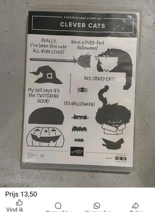 Stampin'Up! stempelsets, Hobby en Vrije tijd, Stempelen, Gebruikt, Ophalen of Verzenden