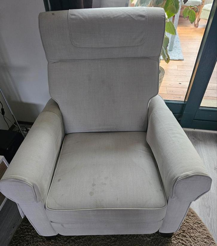 Ikea Muren Relaxfauteuil - Licht Beige, Huis en Inrichting, Fauteuils, Ophalen