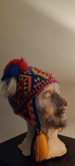 Uniek object Peruaanse/Peruviaanse kop met muts H 27 cm, Ophalen of Verzenden