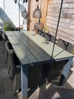 Tuintafel met 6 stoelen, Tuin en Terras, Kunststof, Gebruikt, Ophalen