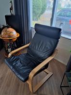 Stoel met leren bekleding, Huis en Inrichting, Ophalen, Zo goed als nieuw, Eén
