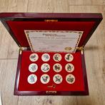 12x 1 Oz SILVER CHINA LUNA COINS 2008-2018 BOX COA, Ophalen of Verzenden, Buitenland, Munten
