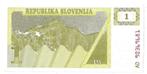 Slovenië biljet 1 Tolar 1990 UNC, Postzegels en Munten, Bankbiljetten | Europa | Niet-Eurobiljetten, Los biljet, Overige landen