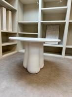 Eettafel Rond Beton Cire Bubble Wit Creme 120 cm, Info@savoireinteriors.com, Verzenden, Rond, Nieuw