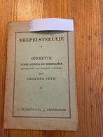Johanna veth - reepelsteeltje, Ophalen of Verzenden, Gelezen, Overige onderwerpen