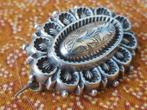 Mooie antieke speld of broche uit Engeland van zilver 3,4 cm, Ophalen of Verzenden, Zilver