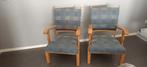 Vintage fauteuils, Huis en Inrichting, Ophalen, Hout, Gebruikt, Twee