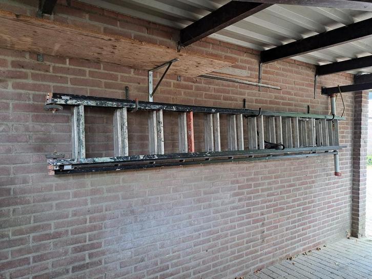 Altrex 3x12 ladder, Doe-het-zelf en Verbouw, Ladders en Trappen, Gebruikt, Ladder, 4 meter of meer, Opvouwbaar of Inschuifbaar