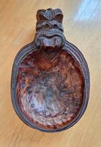 Vintage Maori Tekoteko houtsnijwerk, ogen paua., Ophalen of Verzenden