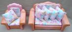Roze Barbie stoel en bank Living Pretty (Mattel ca. 1987), Ophalen of Verzenden, Gebruikt, Overige typen