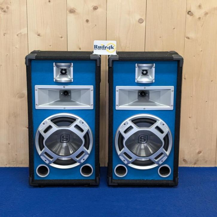 SkyTec 178.500 8 ohm 400W Disco speakerset - Nette staat, Audio, Tv en Foto, Luidsprekers, Zo goed als nieuw