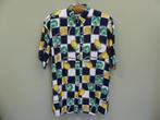 Vintage dames blouse korte mouw citroen print | HIP 2eHands, Gedragen, Maat 38/40 (M), Belle Epoque, Ophalen of Verzenden