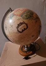 Wereldbol met licht op houten voet Scanglobe, Huis en Inrichting, Woonaccessoires | Wereldbollen, Ophalen, Zo goed als nieuw