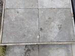 10 Antraciet terrastegels 60 x 60, Ophalen, Gebruikt, 10 m² of meer, Beton