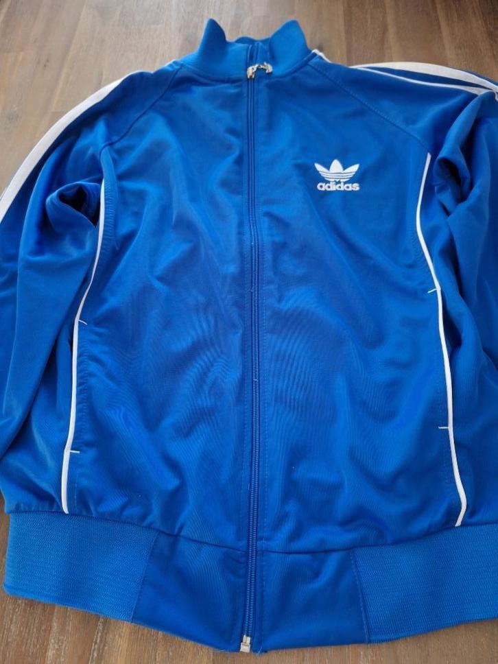 Adidas blauw trainingsjack, maat S, Kleding | Dames, Sportkleding, Zo goed als nieuw, Hardlopen of Fietsen, Maat 36 (S), Blauw