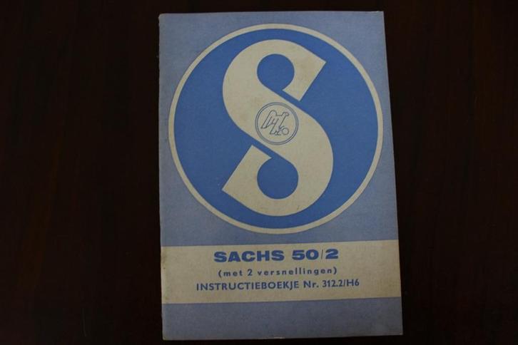 Sachs 50/2  met 2 versnellingen instructie boekje, Fietsen en Brommers, Handleidingen en Instructieboekjes, Gebruikt, Ophalen of Verzenden