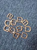 Goudkleurige Gespen - 15mm - Set, Ophalen of Verzenden, Nieuw, Rits of Sluiting
