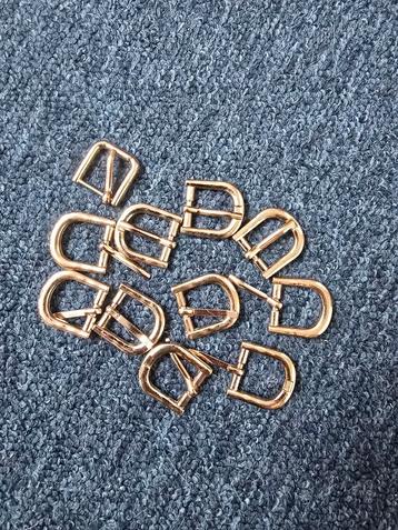 Goudkleurige Gespen - 15mm - Set beschikbaar voor biedingen