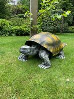 (Tuin)Beeld schildpad, eye catcher tuin, vijver, 100 cm, Tuin en Terras, Tuinbeelden, Ophalen, Nieuw, Kunststof, Dierenbeeld