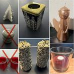 Kaarsen + theelichthouders engel steen kerstboom Amsterdam, Ophalen of Verzenden, Zo goed als nieuw, Overige materialen, Minder dan 25 cm