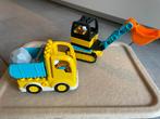 LEGO DUPLO Truck & Graafmachine 10931, Ophalen, Zo goed als nieuw, Complete set, Duplo