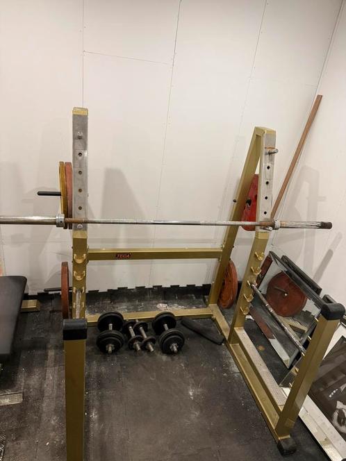 Squat rek dumbells smith machine panatta techno gym, Sport en Fitness, Fitnessmaterialen, Zo goed als nieuw, Overige typen, Benen
