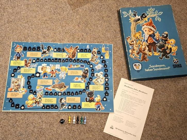 Brocante ganzenbordspel uit DDR (1969), Antiek en Kunst, Curiosa en Brocante, Verzenden