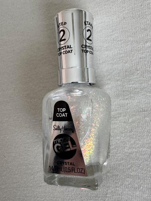 Sally Hansen Crystal Top Coat - Miracle Gel Nagellak, Sieraden, Tassen en Uiterlijk, Uiterlijk | Cosmetica en Make-up, Zo goed als nieuw