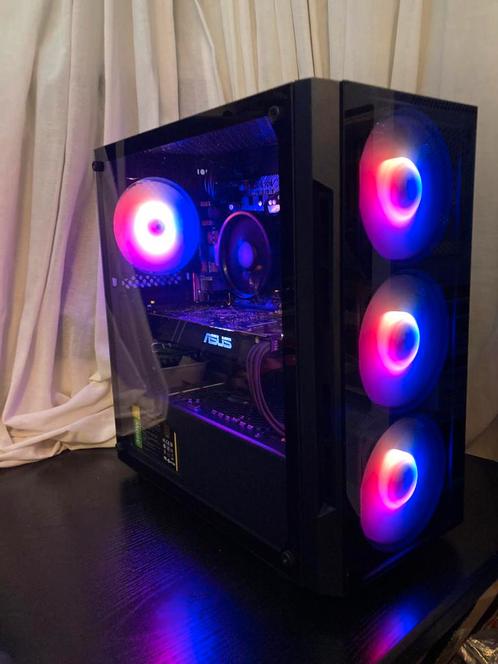 Game pc RGB AMD Ryzen 5 / 16GB / 512GB SSD / GTX1060-6GB, Computers en Software, Desktop Pc's, Zo goed als nieuw, 3 tot 4 Ghz