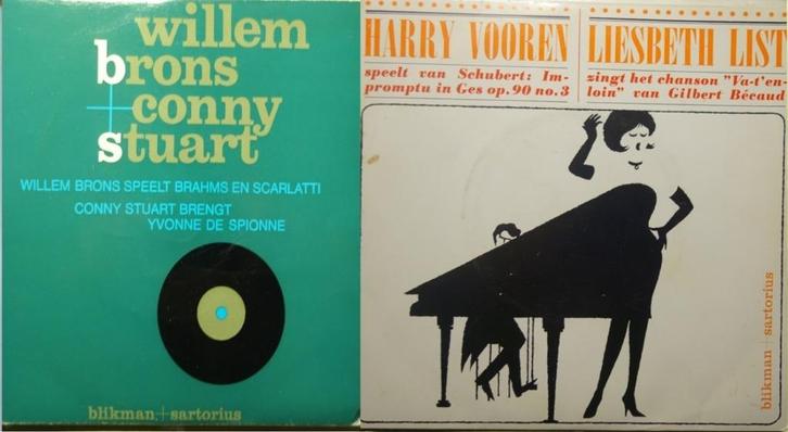 2x Blikman + Sartorius -Liesbeth List/.Conny Stuart, Cd's en Dvd's, Vinyl Singles, Gebruikt, Single, Nederlandstalig, 7 inch, Ophalen of Verzenden
