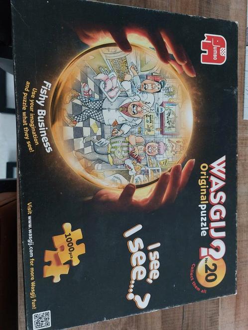Wasgij Original 20 - Fishy Business - 1000 Stukjes, Hobby en Vrije tijd, Denksport en Puzzels, Gebruikt, Legpuzzel, 500 t/m 1500 stukjes