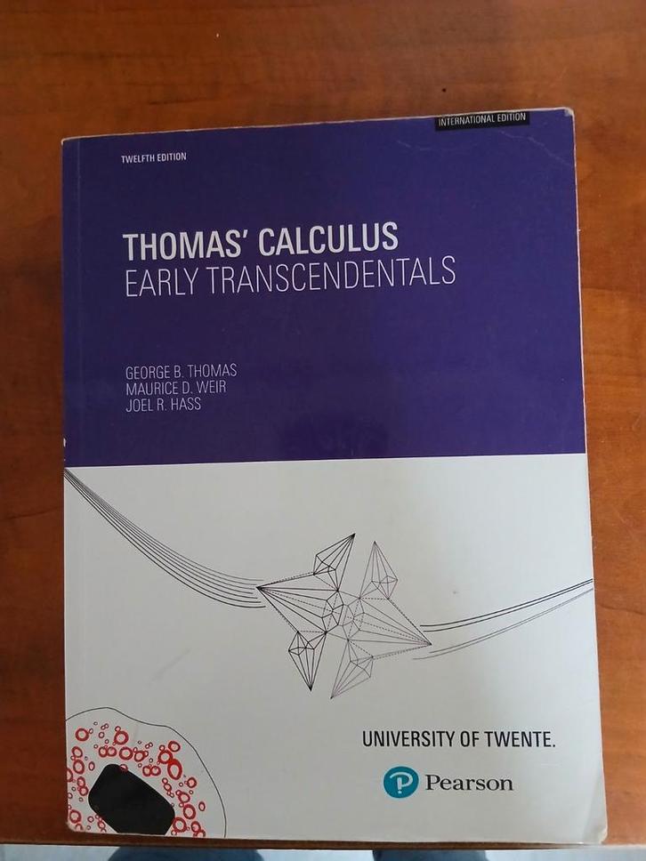 Thomas' Calculus Early Transcendentals - Studieboek, Boeken, Studieboeken en Cursussen, Gelezen, WO, Beta, Ophalen of Verzenden