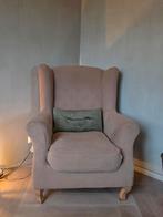 Ikea Strandmon Fauteuil Beige + Hoes, Ophalen, Gebruikt, Klassiek, 75 tot 100 cm