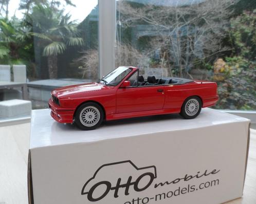 BMW E30 M3 Cabriolet 1988 Misano Red OT077 OttOmobile, Hobby en Vrije tijd, Modelauto's | 1:18, Zo goed als nieuw, Auto, OttOMobile