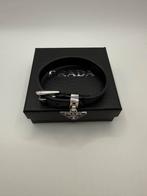 Prada Heren Armband Leer, Zwart, Leer, Ophalen of Verzenden, Zo goed als nieuw
