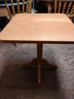 Eiken bijzettafel, 45 tot 60 cm, Minder dan 55 cm, Vierkant, Ophalen of Verzenden