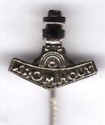 Kromhout zilverkleurig vrachtwagen speldje ( E_012 ), Verzamelen, Verzenden, Zo goed als nieuw, Transport, Speldje of Pin