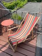 Vintage strandstoel, Ophalen, Gebruikt, Hout
